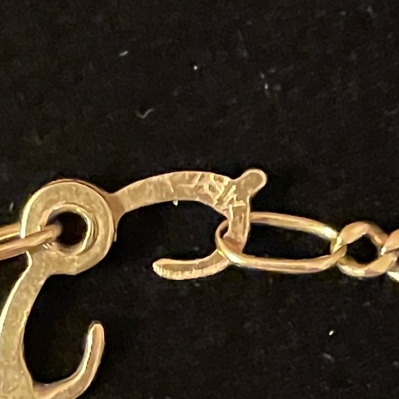 18kt gold, 27 inch curb link chain. - Picture 2 of 3